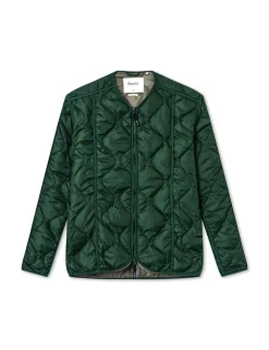 Men Forét Jackets-Humid Reversible Liner Jacket-Dark Green