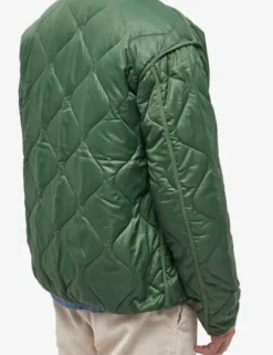 Men Forét Jackets-Humid Reversible Liner Jacket-Dark Green