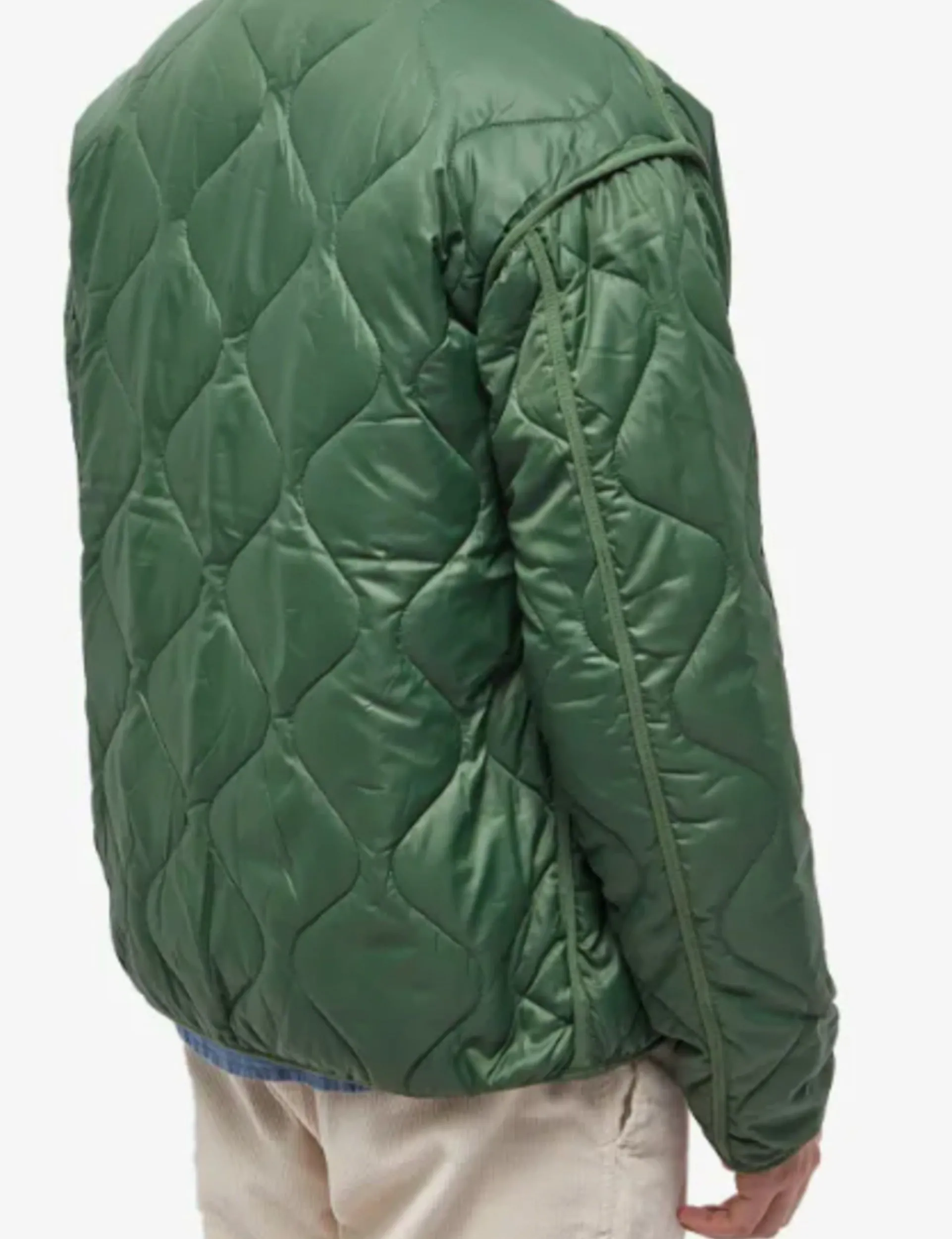 Men Forét Jackets-Humid Reversible Liner Jacket-Dark Green