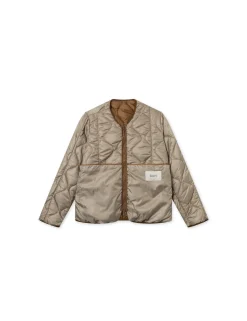 Men Forét Overshirts-Humid Reversible Liner Jacket-Brown