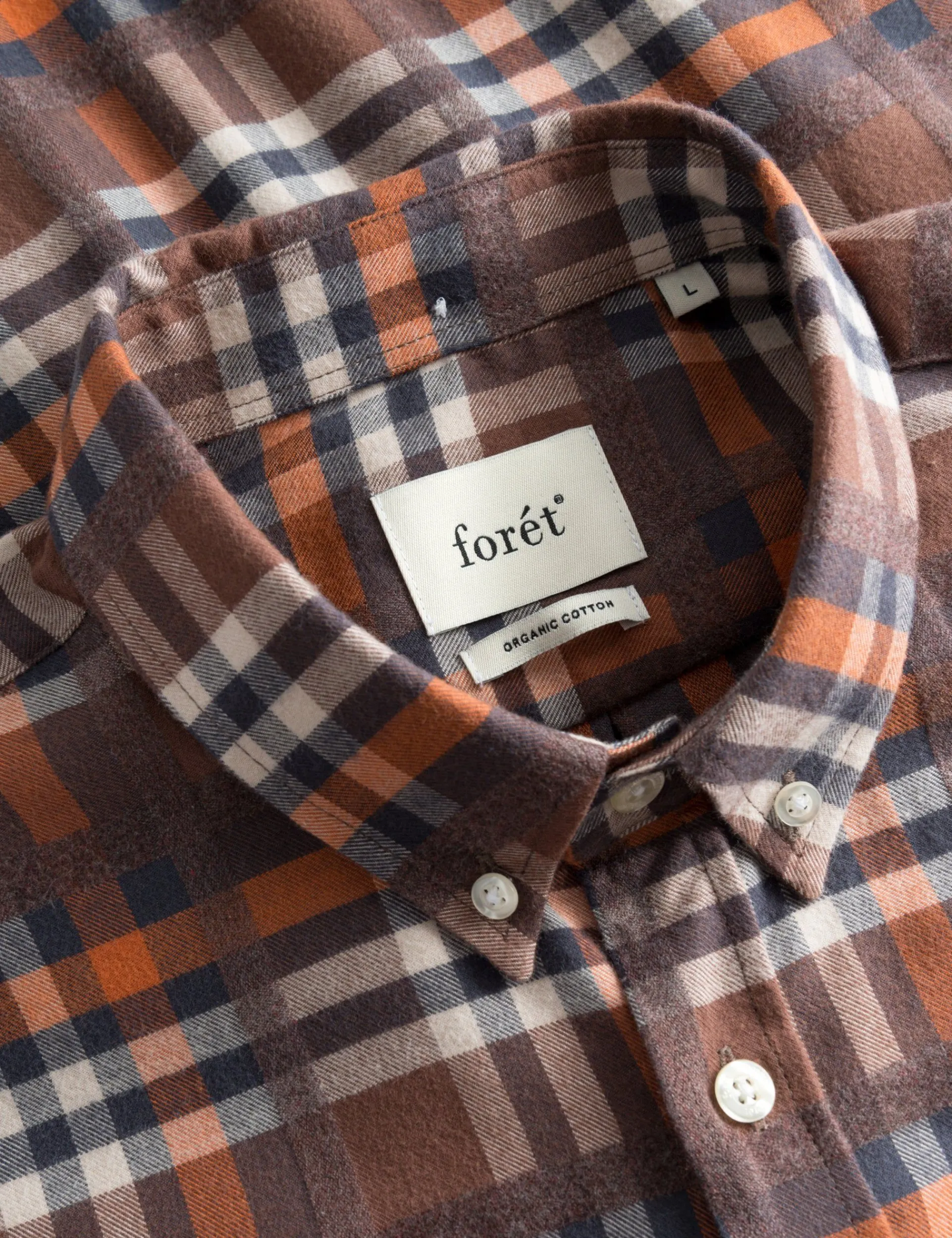 Men Forét Shirts-Island Shirt-Brown Check