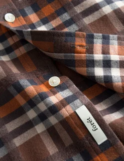 Men Forét Shirts-Island Shirt-Brown Check