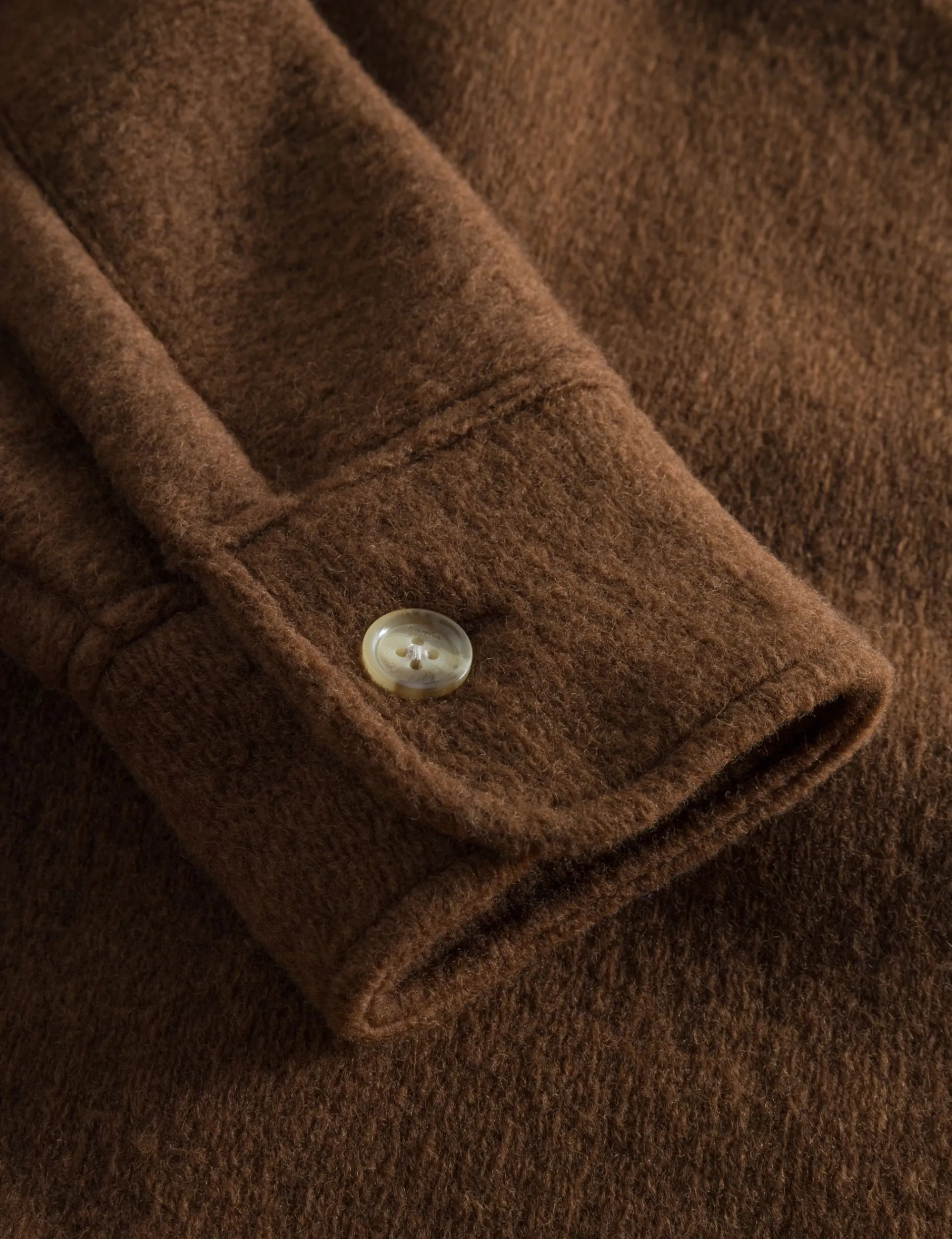 Men Forét Overshirts-Ivy Wool Overshirt-Rubber