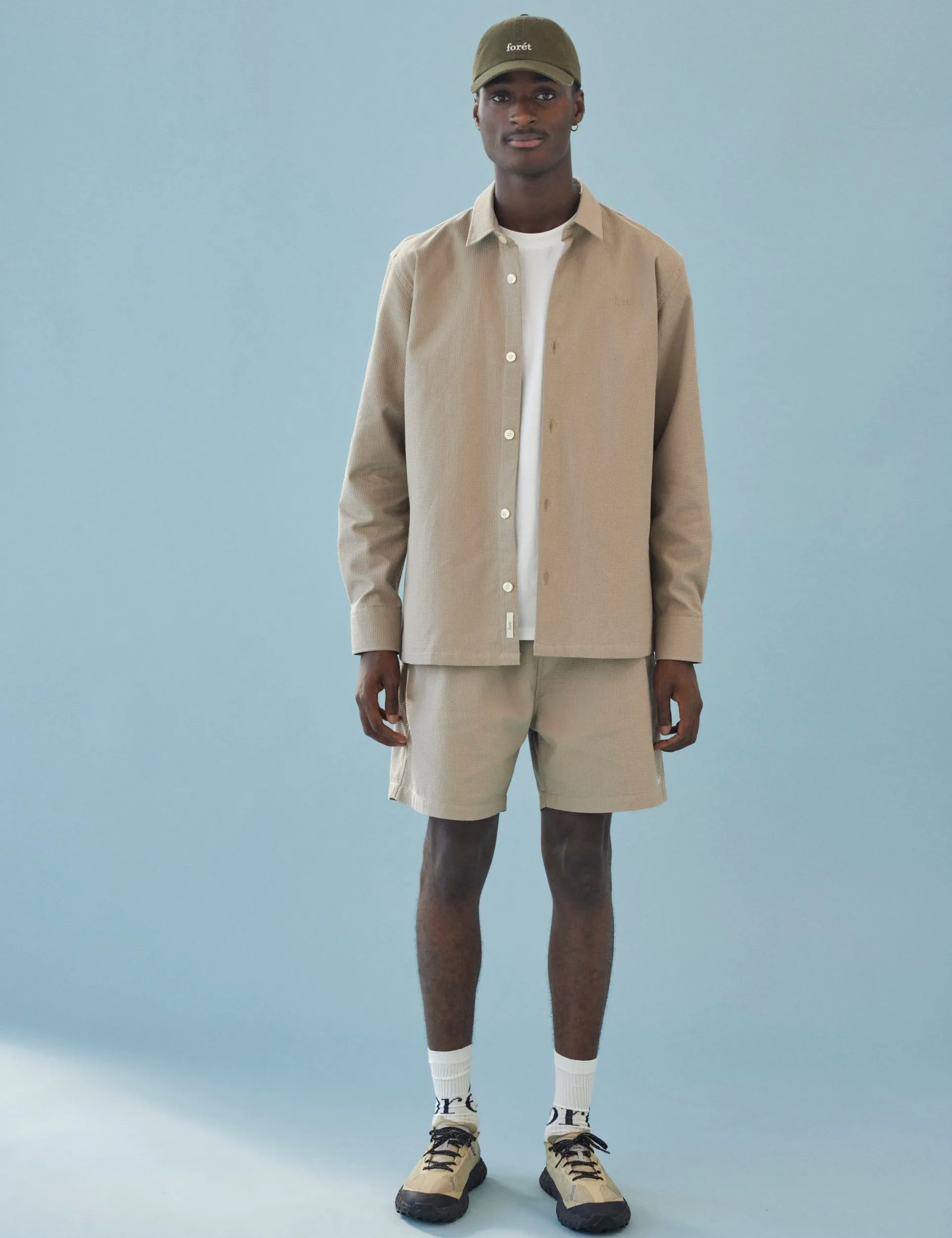 Men Forét Shorts-Kelvin Shorts-Khaki
