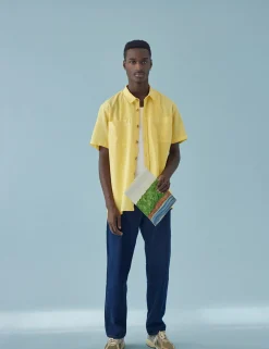 Men Forét Shirts-Largo Shirt-Dusty Yellow