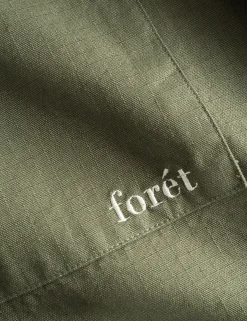 Men Forét Shirts-Ledge Overshirt-Dark Olive
