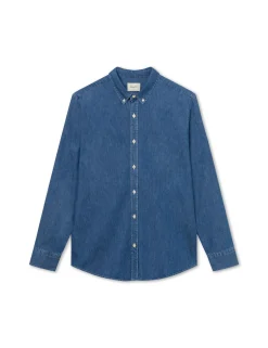 Men Forét Shirts-Life Shirt-Chambray