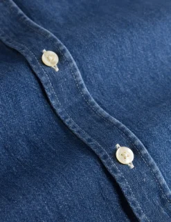 Men Forét Shirts-Life Shirt-Chambray