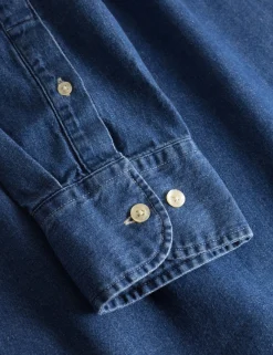 Men Forét Shirts-Life Shirt-Chambray