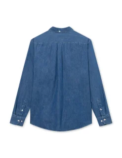 Men Forét Shirts-Life Shirt-Chambray