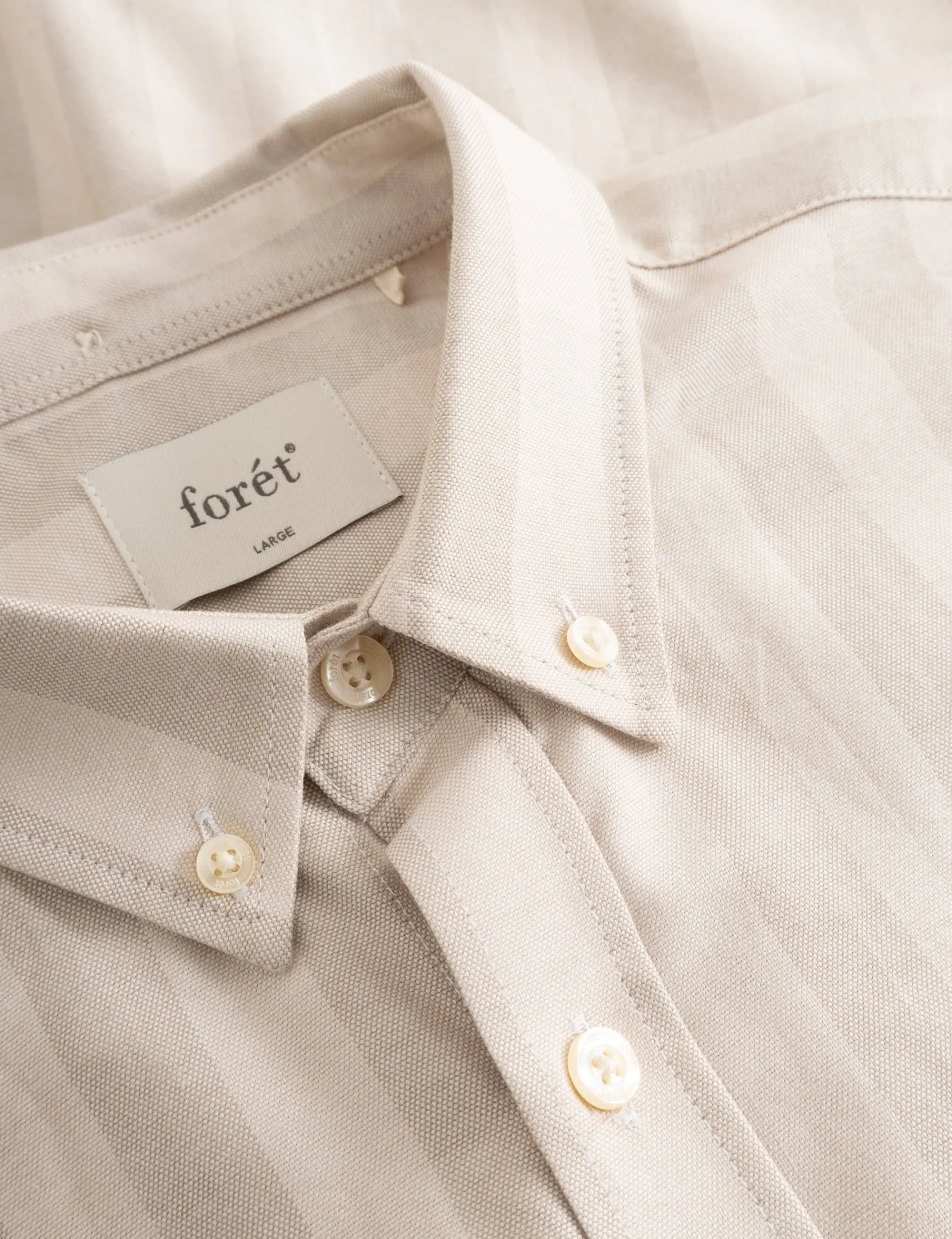 Men Forét Shirts-Life Shirt-Oat/Khaki