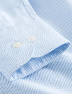 Men Forét Shirts-Life Shirt-White/Light Blue