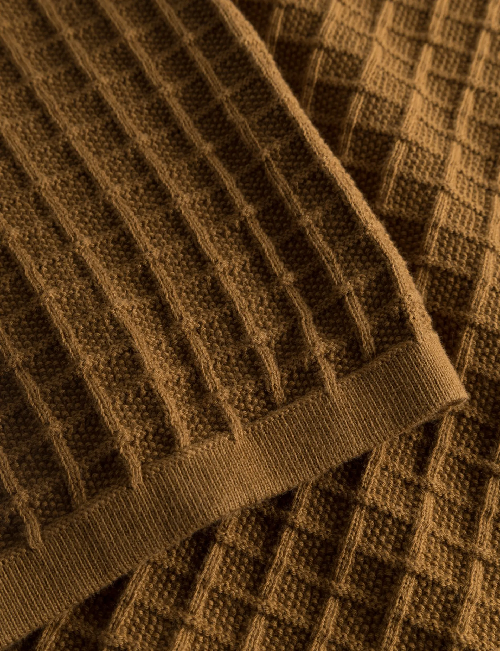Men Forét Knitwear-Loch Polo Knit-Rubber