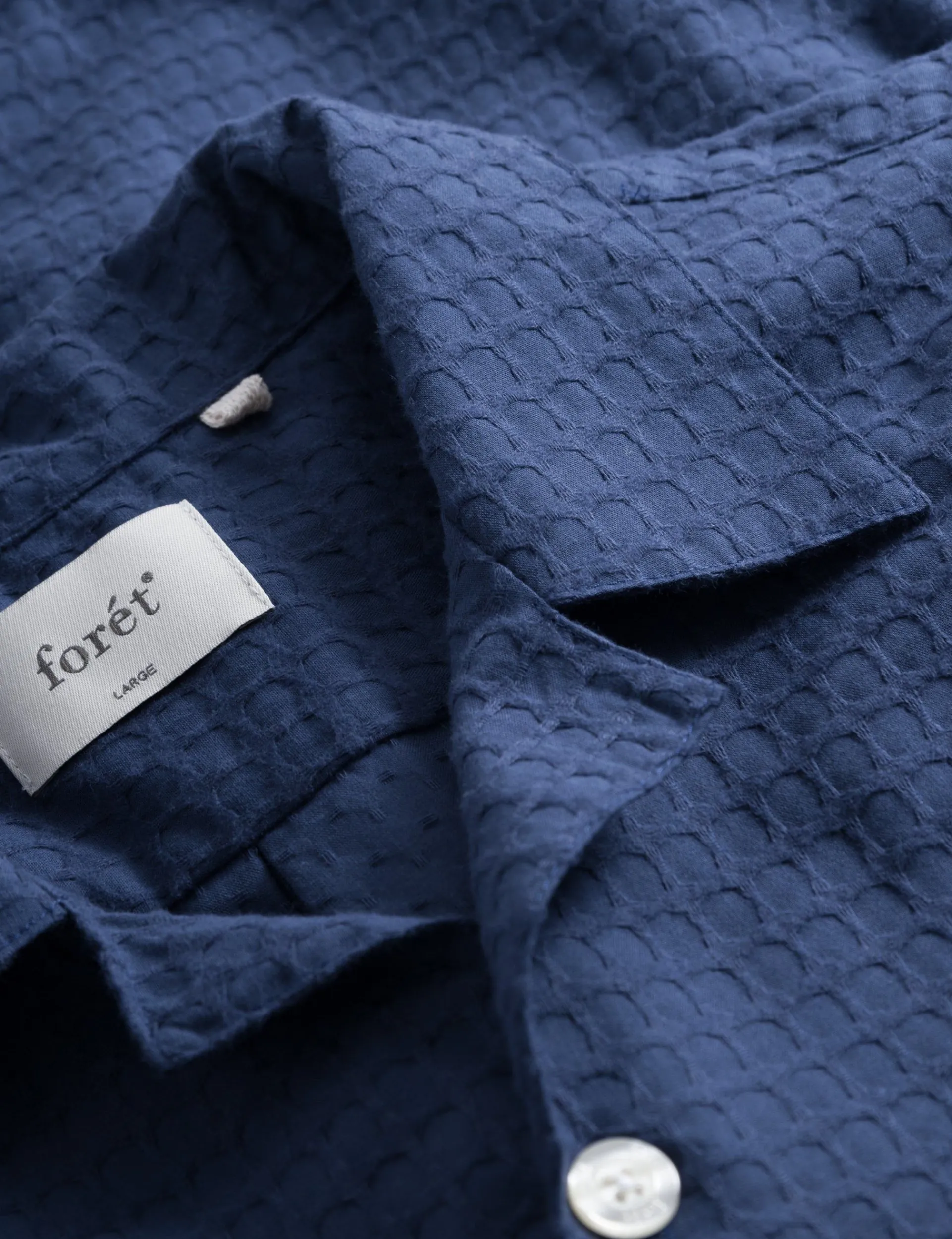 Men Forét Shirts-Loom Shirt-Navy