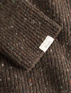 Men Forét Knitwear-Marsh Puzzle Turtleneck-Brown