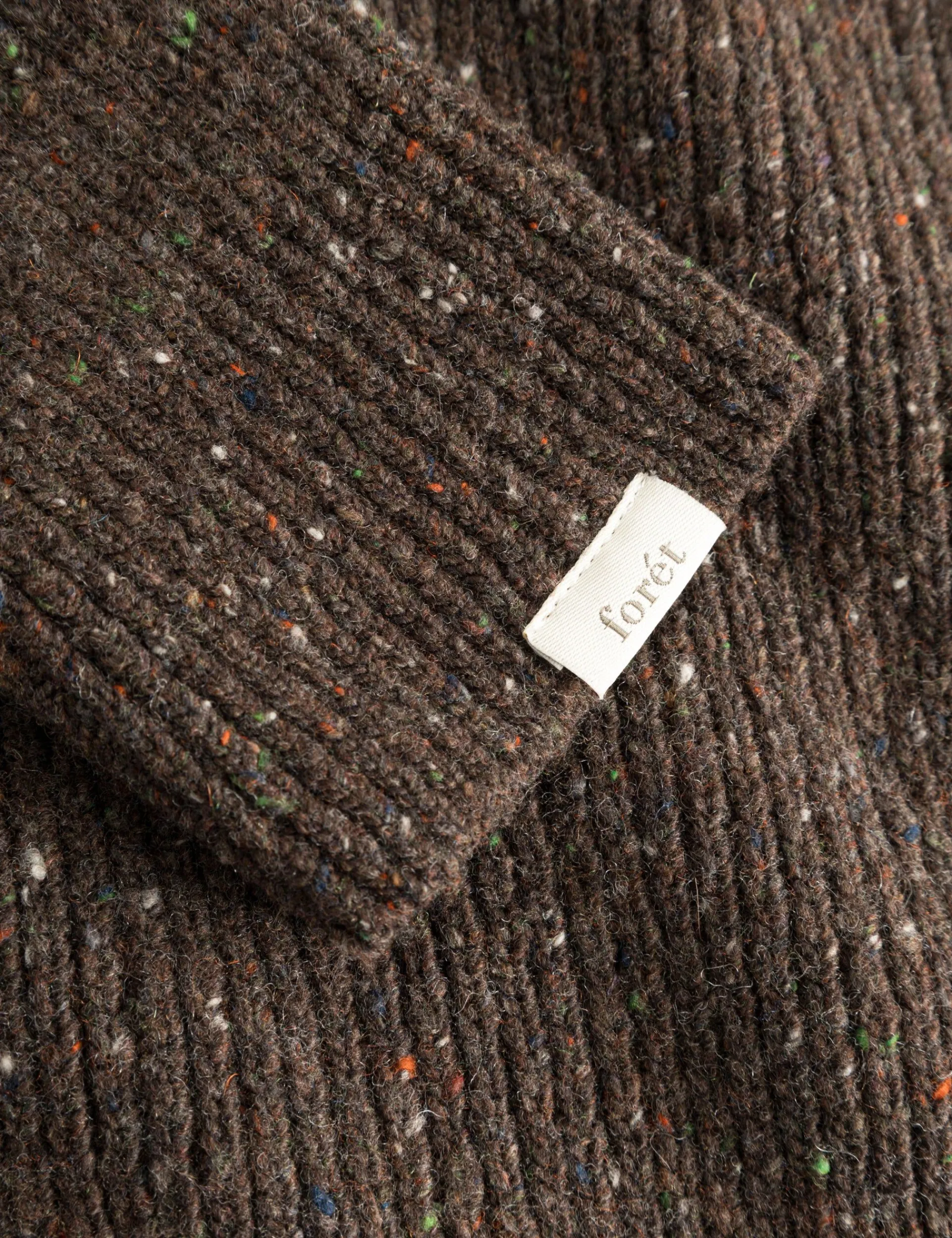 Men Forét Knitwear-Marsh Puzzle Turtleneck-Brown