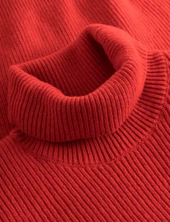 Men Forét Sweatshirts-Marsh Rib Turtleneck-Red