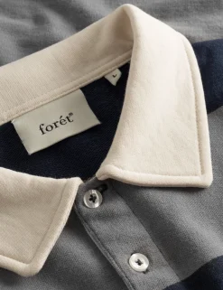 Men Forét Sweatshirts-Match Polo Sweatshirt-Granite/Navy