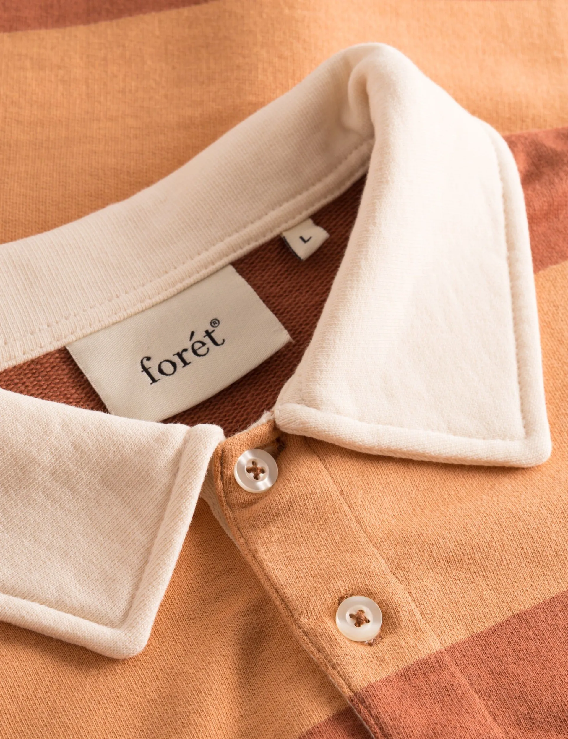 Men Forét Sweatshirts-Match Polo Sweatshirt-Sandstone/Brick