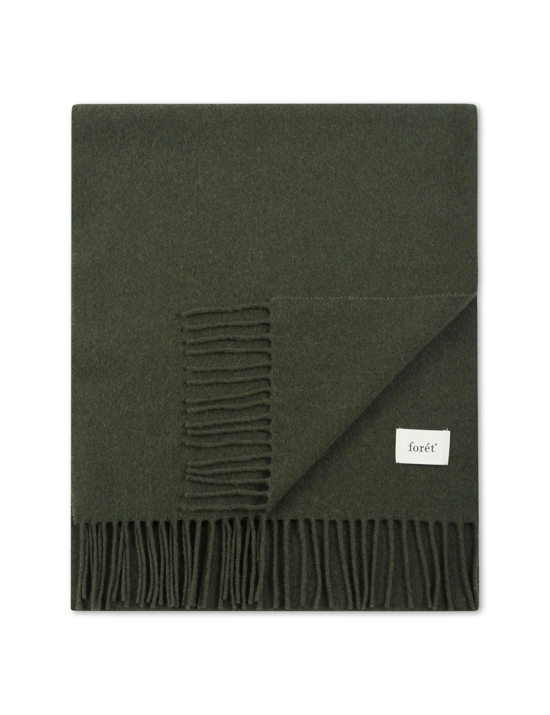 Men Forét Knitwear-Melt Scarf-Army