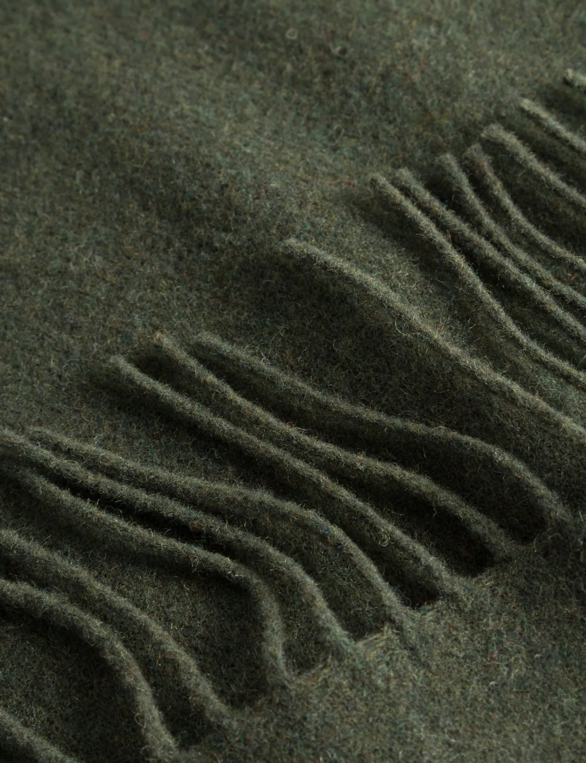 Men Forét Knitwear-Melt Scarf-Army