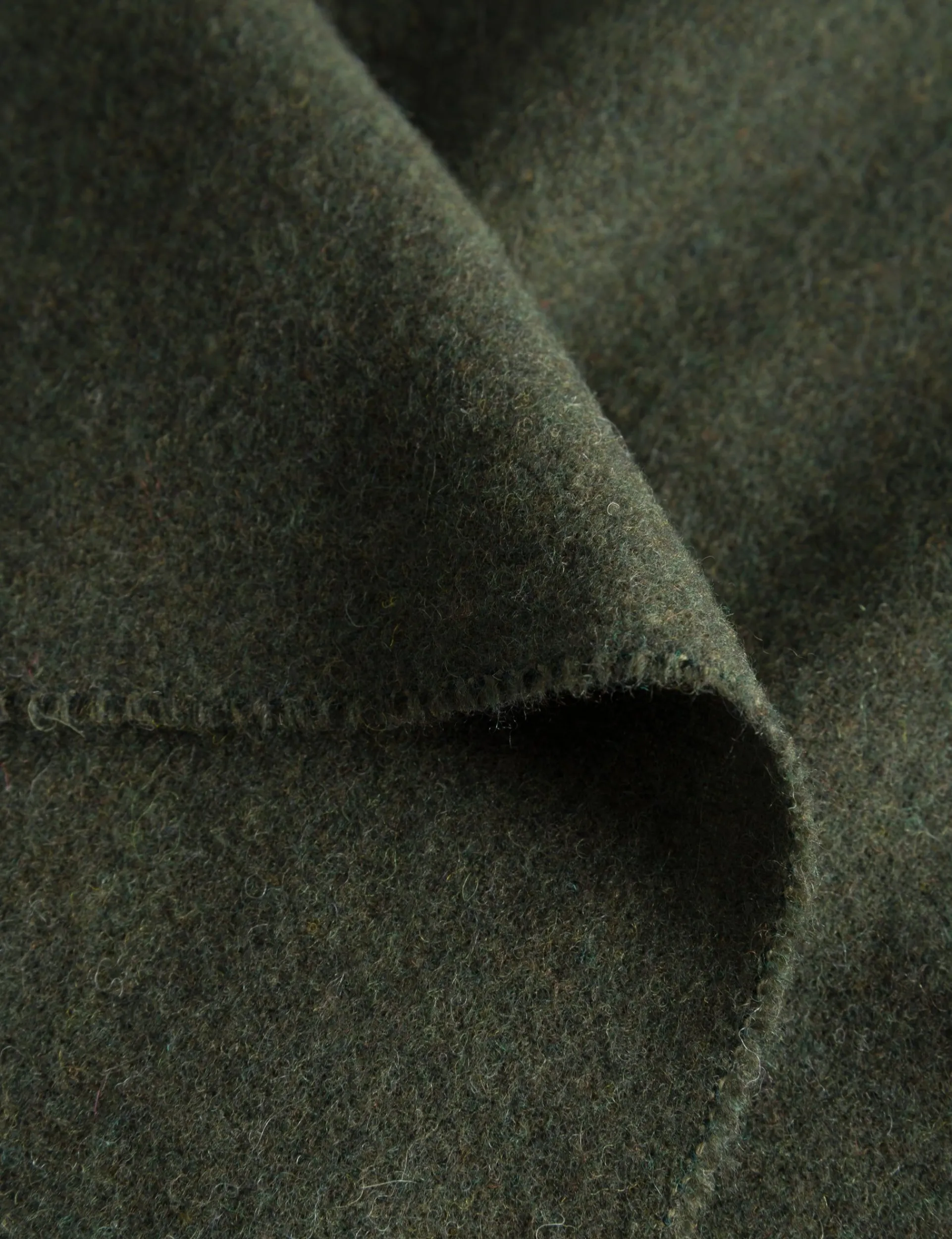 Men Forét Knitwear-Melt Scarf-Army
