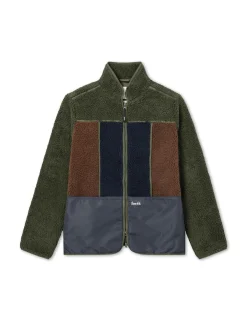 Men Forét Jackets-Mountain Fleece Jacket-Army Block