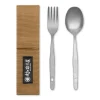 Men Forét Outdoor Goods-Muranokajiya X Foret-Fork & Spoon Set-Titanium