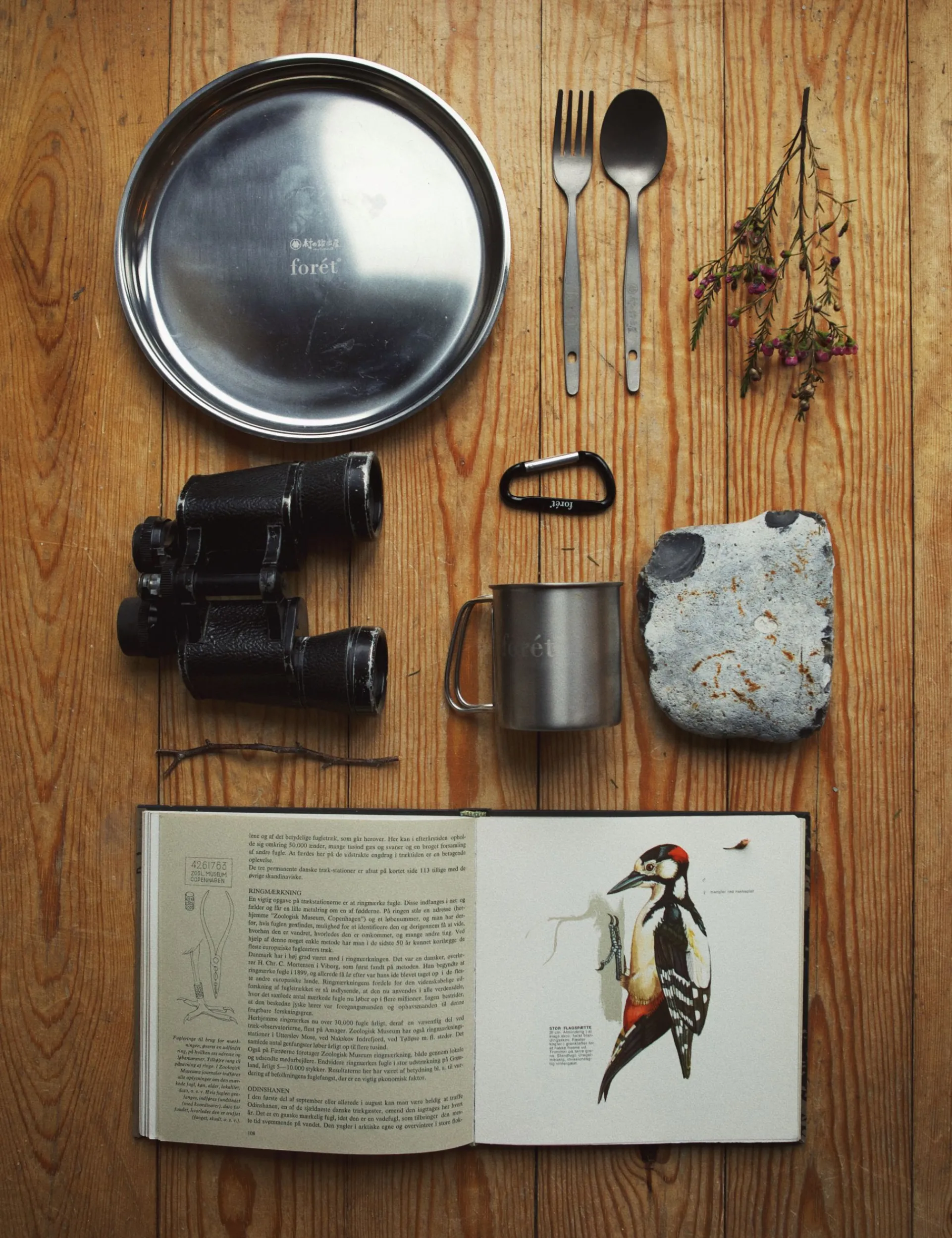 Men Forét Outdoor Goods-Muranokajiya X Foret-Serving Dish 23Cm-Stainless Steel