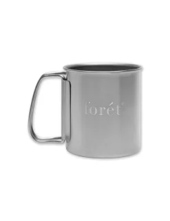Men Forét Outdoor Goods-Muranokajiya X Foret-Single Wall Mug 300Ml-Titanium