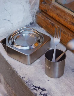 Men Forét Accessories-Muranokajiya X Foret-Square Kettle-Stainless Steel