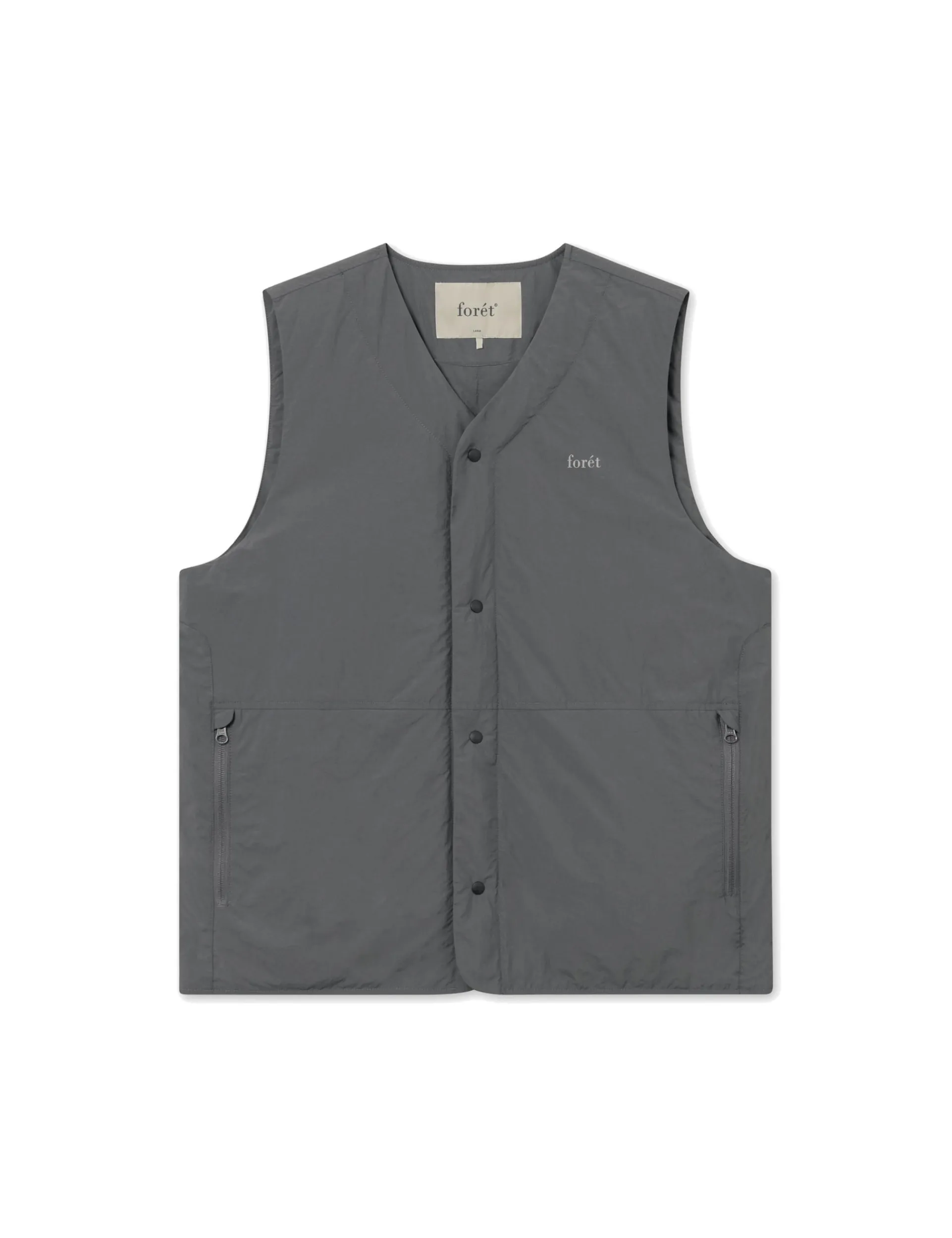 Men Forét Vests-Myst Liner Vest-Grey