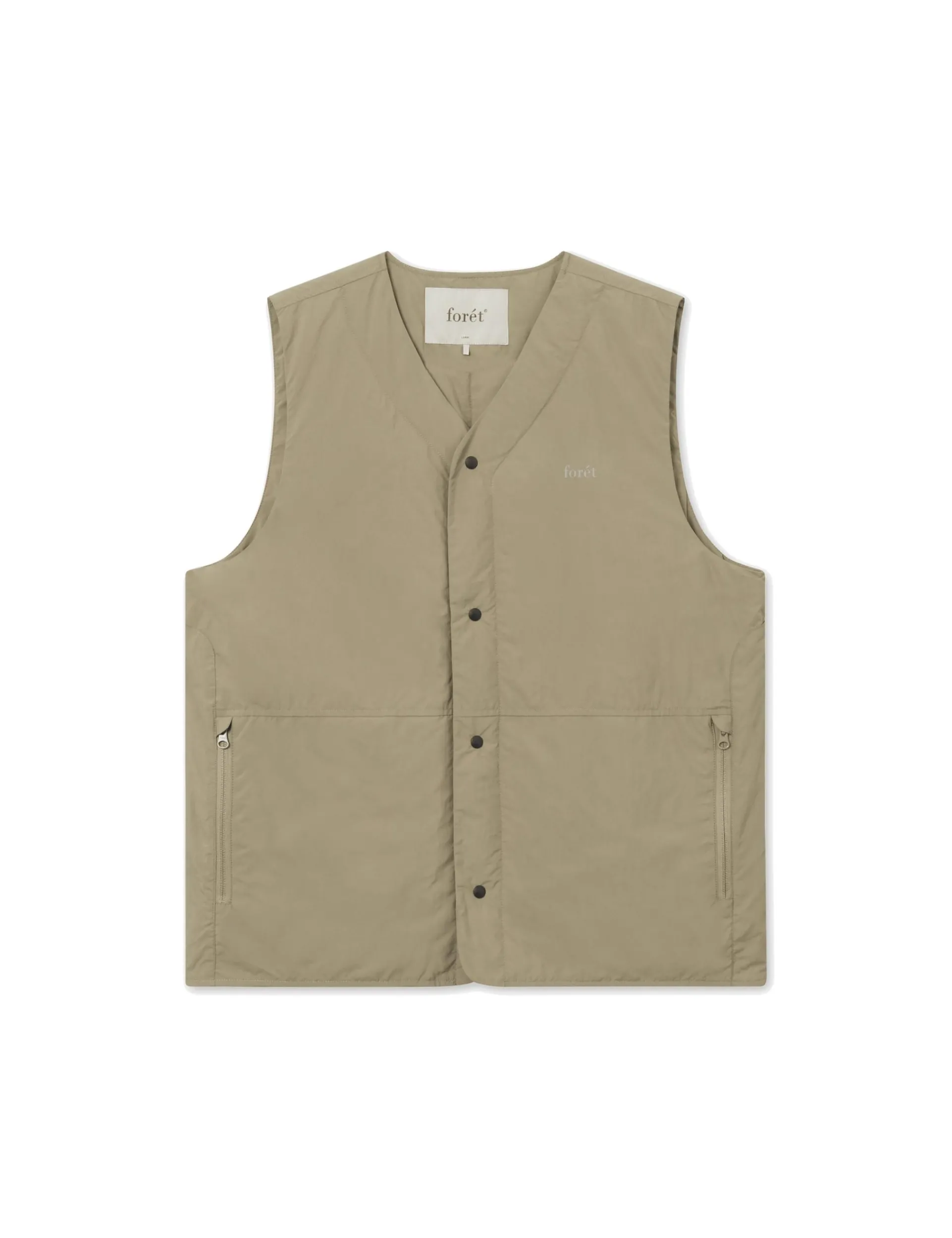 Men Forét Jackets-Myst Liner Vest-Olive