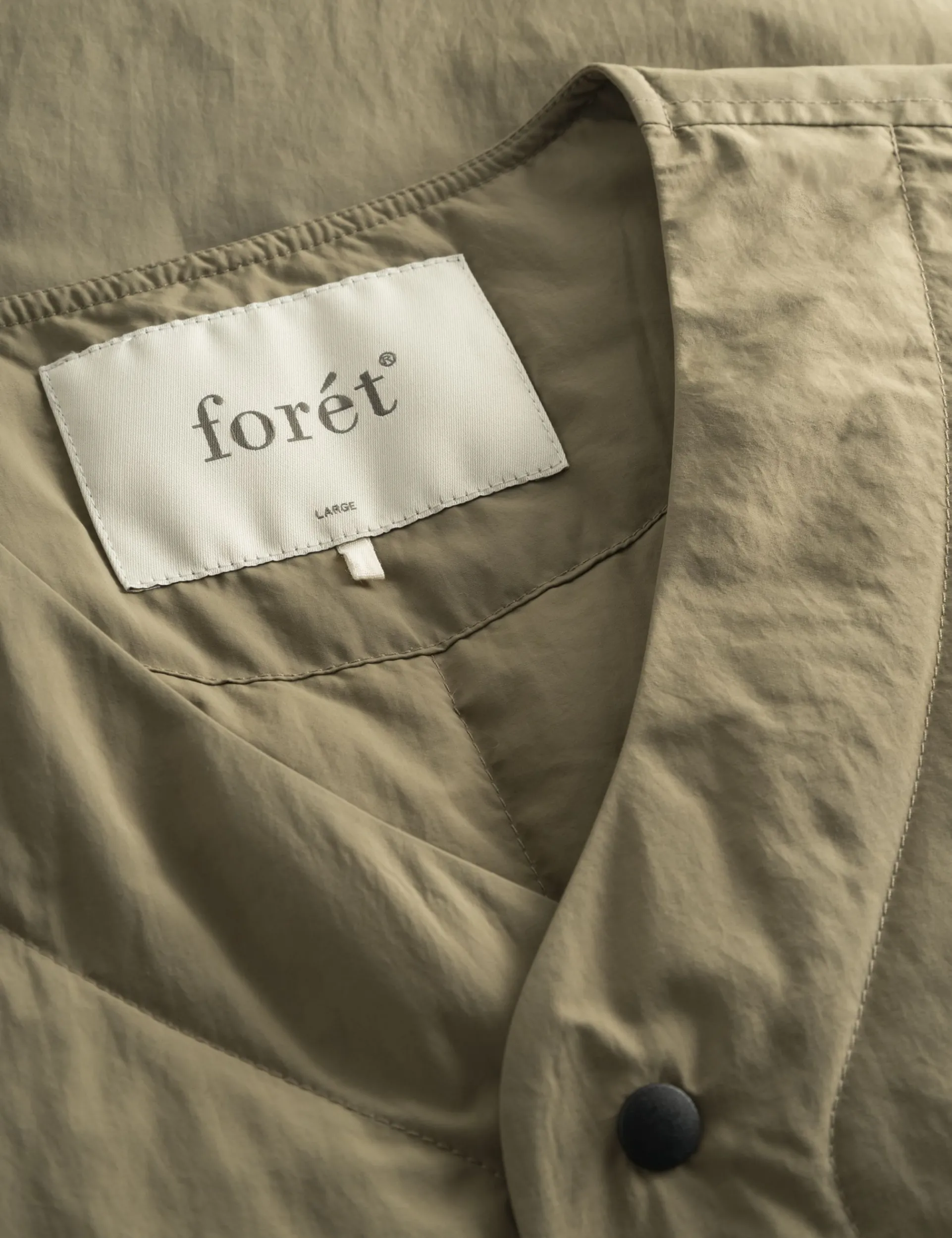 Men Forét Jackets-Myst Liner Vest-Olive