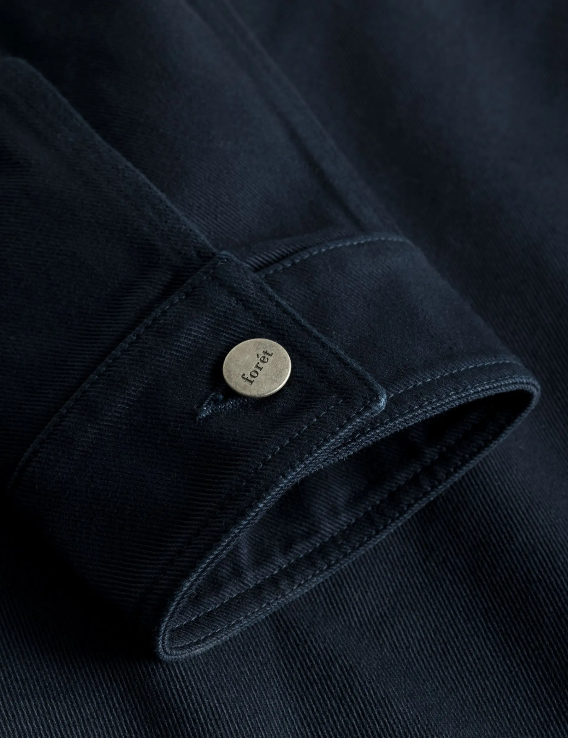 Men Forét Shirts-Nowhere Overshirt-Navy