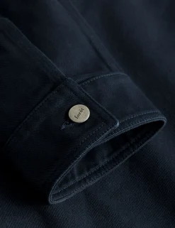Men Forét Overshirts-Nowhere Overshirt-Navy