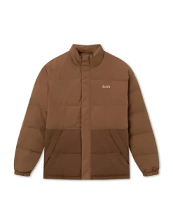 Men Forét Jackets-Oat Puffer Jacket-Brown