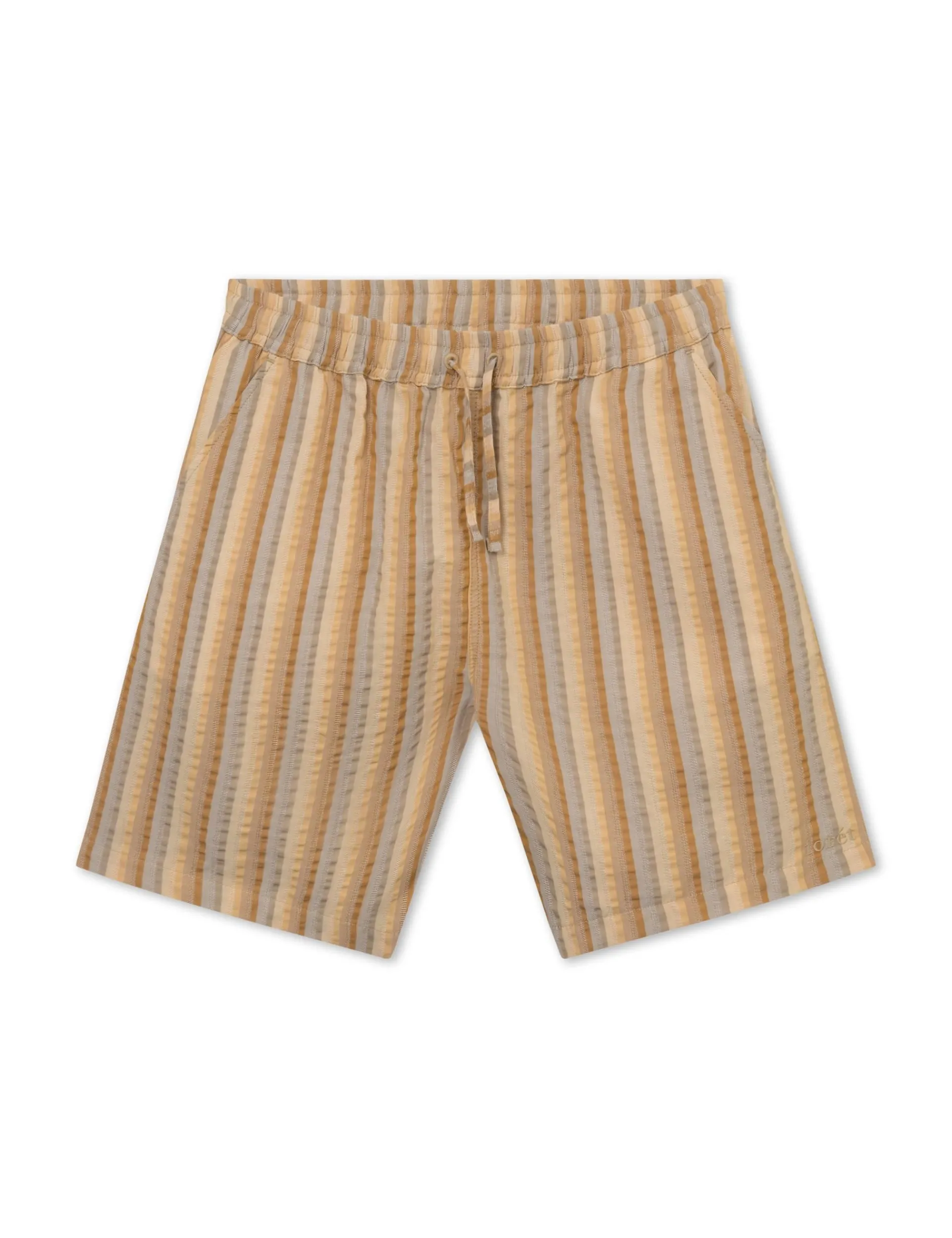 Men Forét Shorts-Otter Seerssucker Shorts-Rubber Stripe