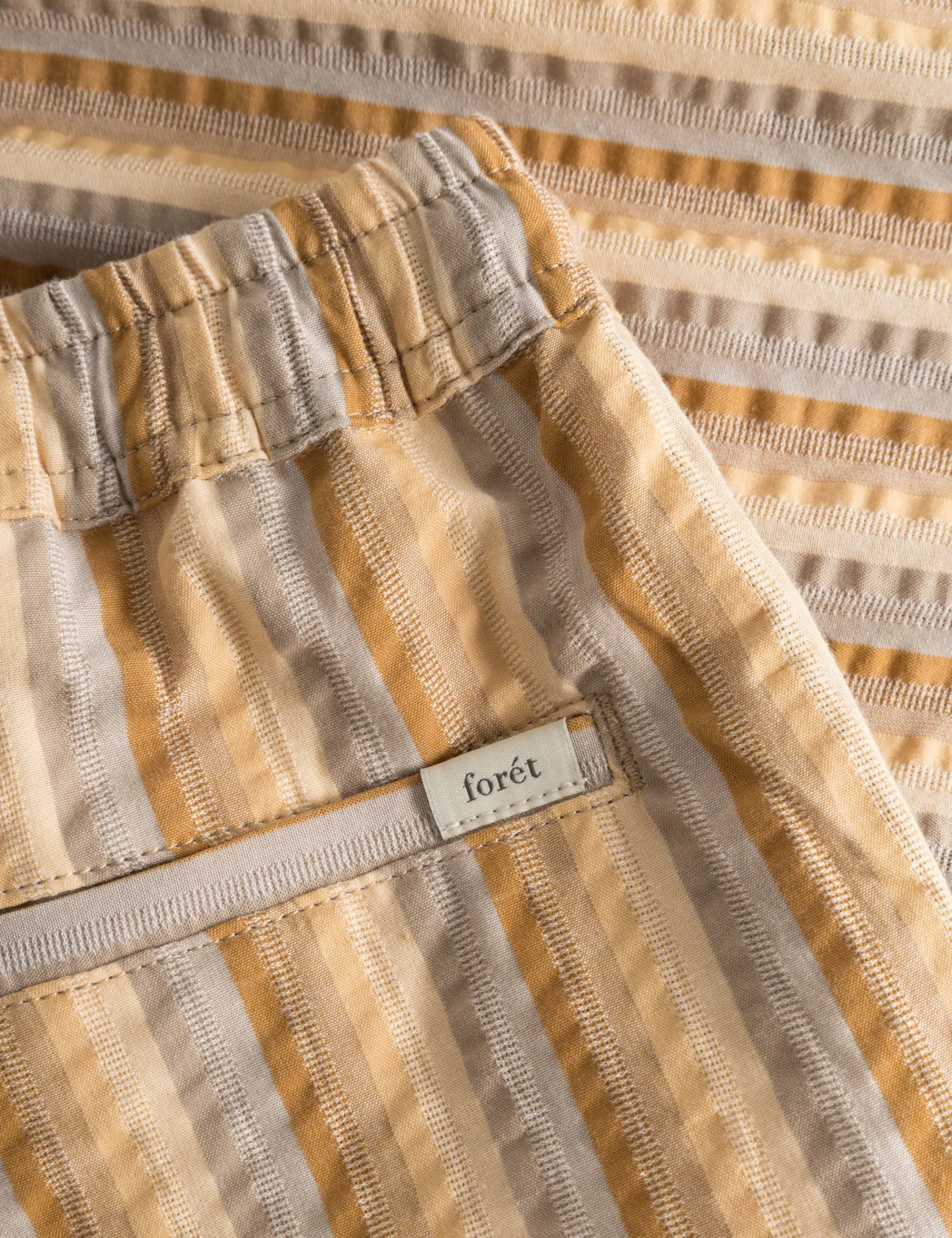 Men Forét Shorts-Otter Seerssucker Shorts-Rubber Stripe