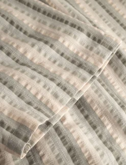 Men Forét Shirts-Otter Seerssucker Ss Shirt-Grey Stripe