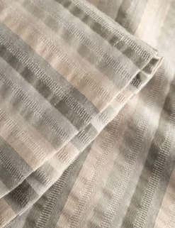 Men Forét Shirts-Otter Seerssucker Ss Shirt-Grey Stripe