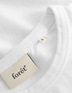 Men Forét T-Shirts-Out T-Shirt-White/Dark Green