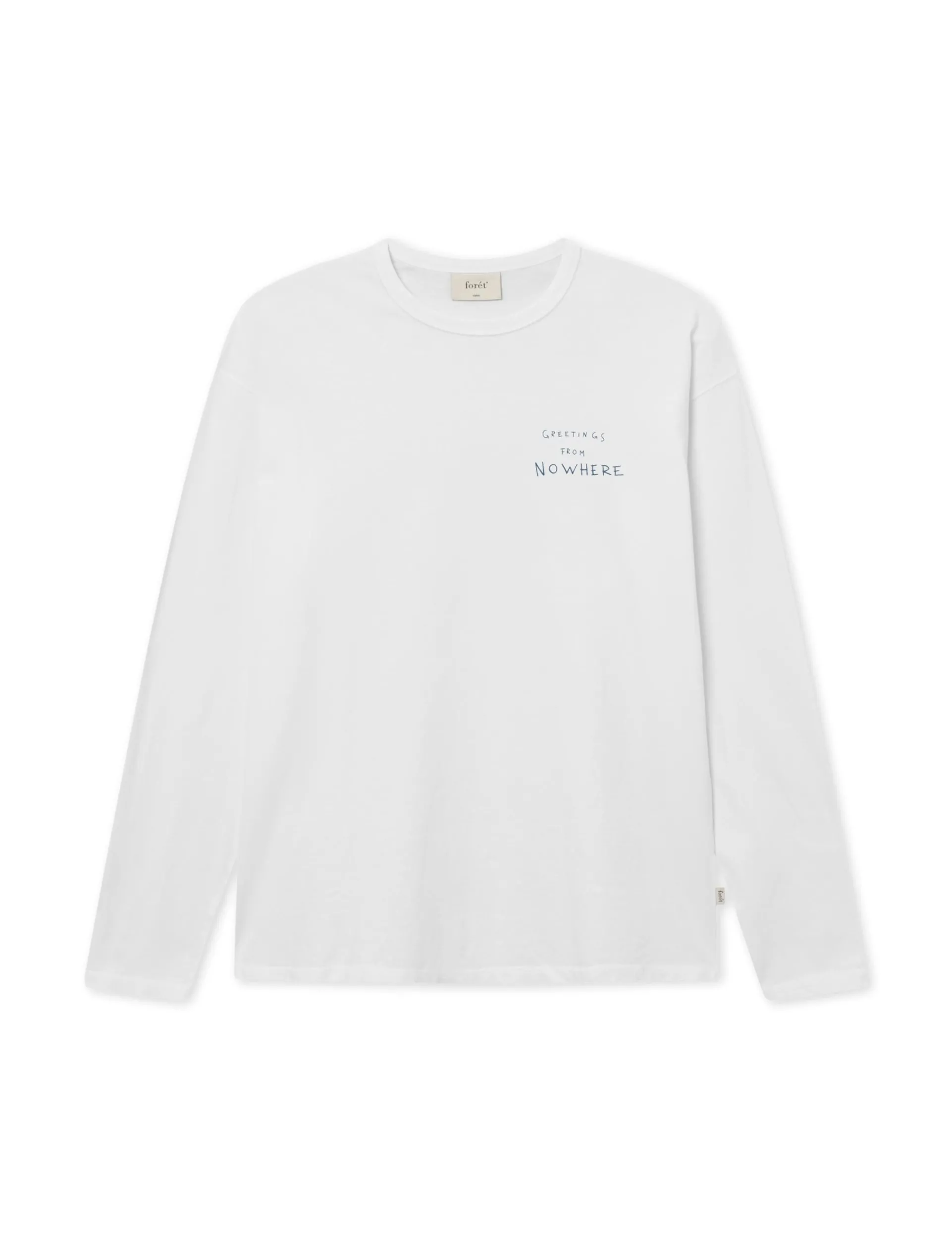 Men Forét T-Shirts-Paddle Longsleeve-White