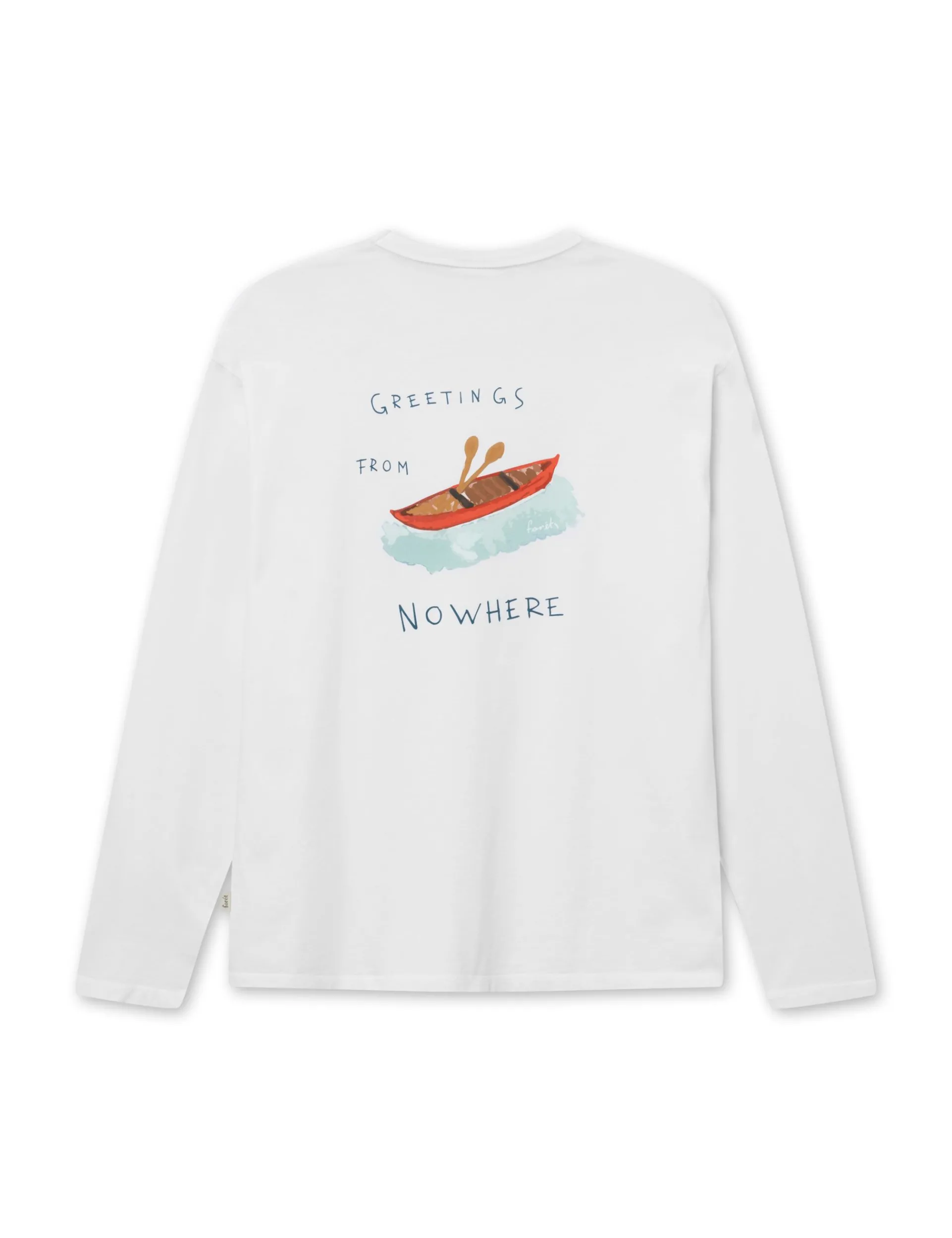 Men Forét T-Shirts-Paddle Longsleeve-White