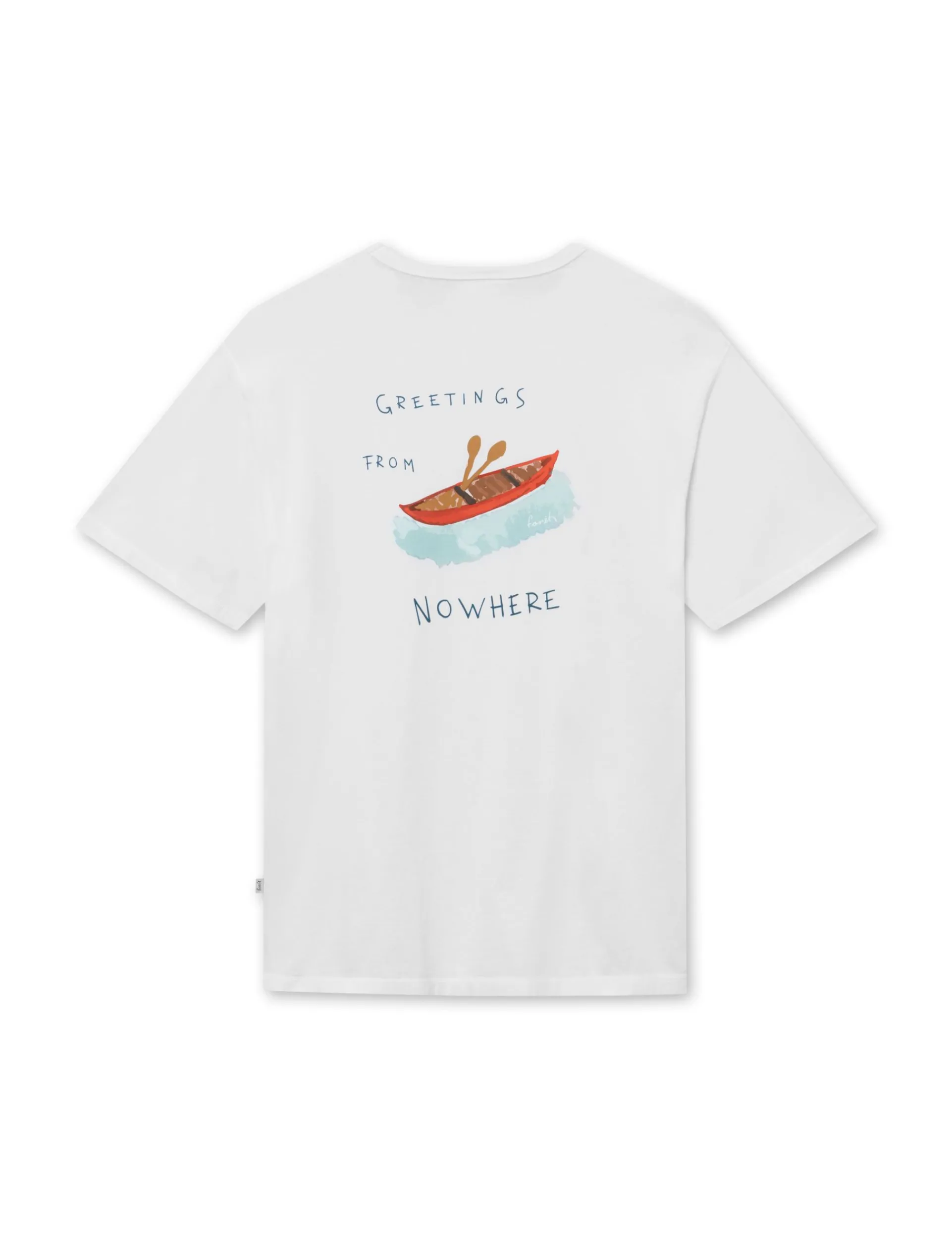 Men Forét T-Shirts-Paddle T-Shirt-White
