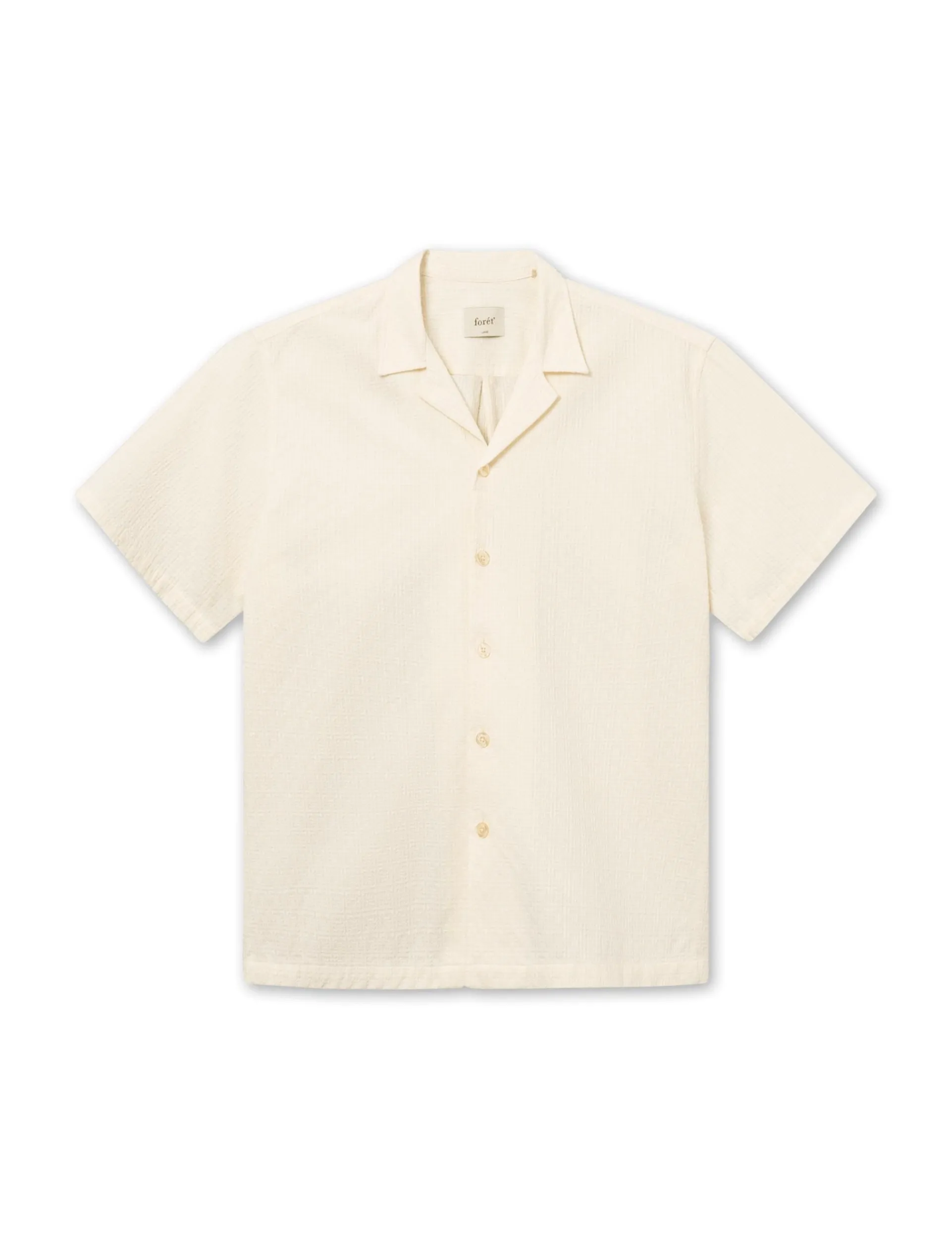 Men Forét Shirts-Peer Ss Shirt-Cloud