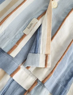 Men Forét Shirts-Peer Ss Shirt-Stripe