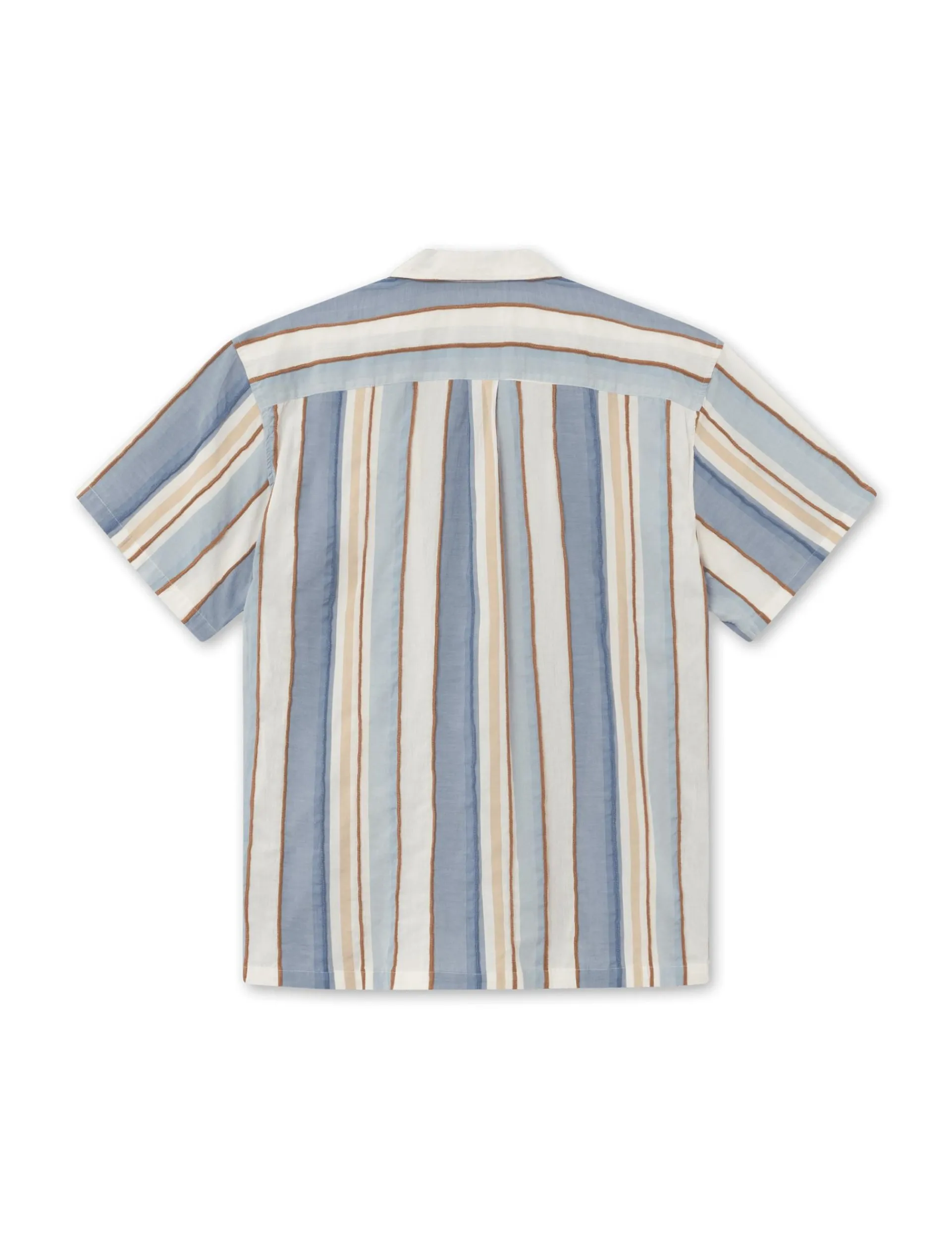 Men Forét Shirts-Peer Ss Shirt-Stripe