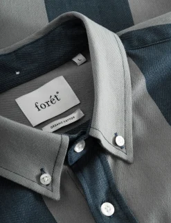 Men Forét Shirts-Petal Shirt-Navy/Granite