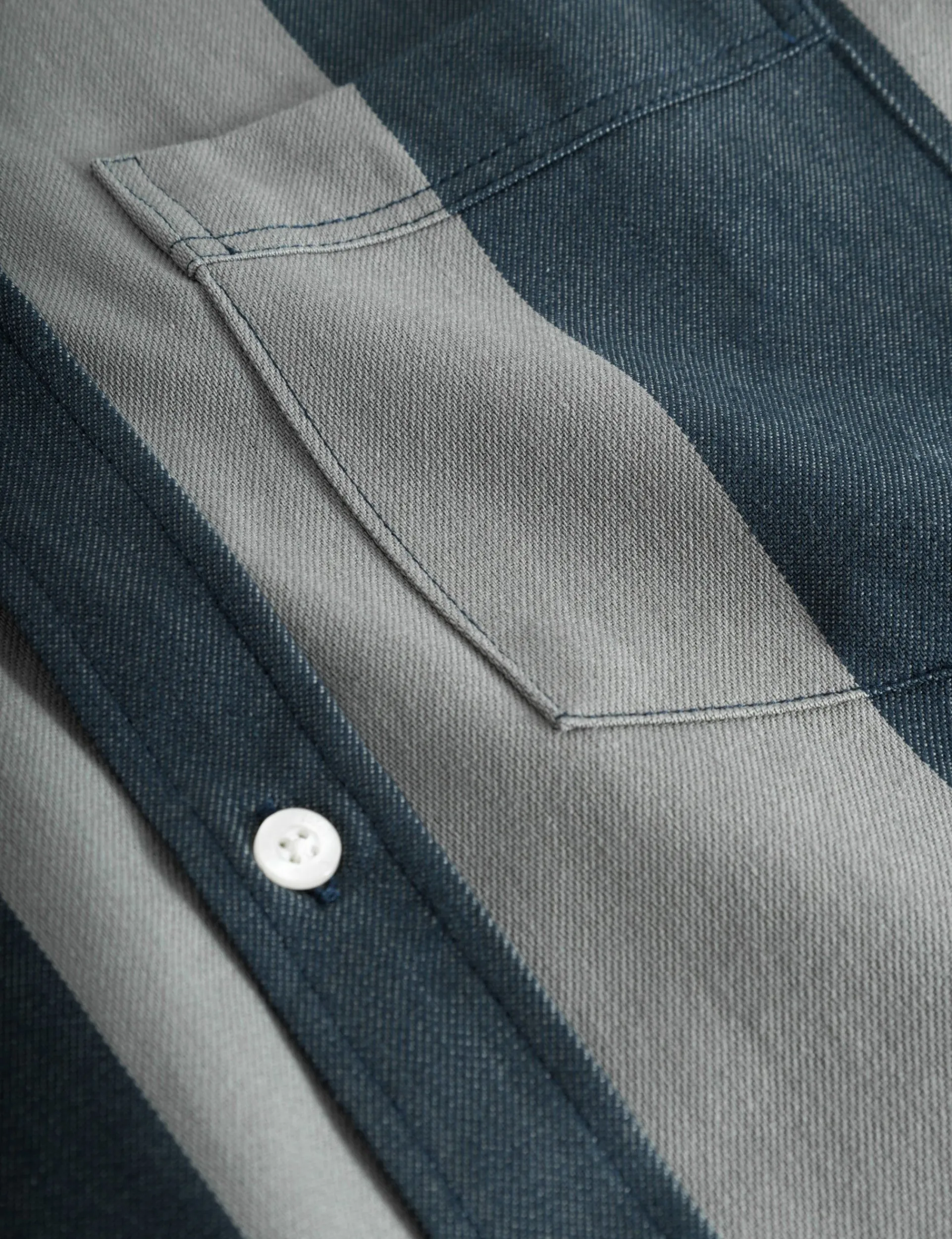 Men Forét Shirts-Petal Shirt-Navy/Granite